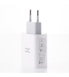 СЗУ-адаптер DC CA-F17 20W (1USB / 1Type-C) + кабель Type-C - Type-C (Белый) D